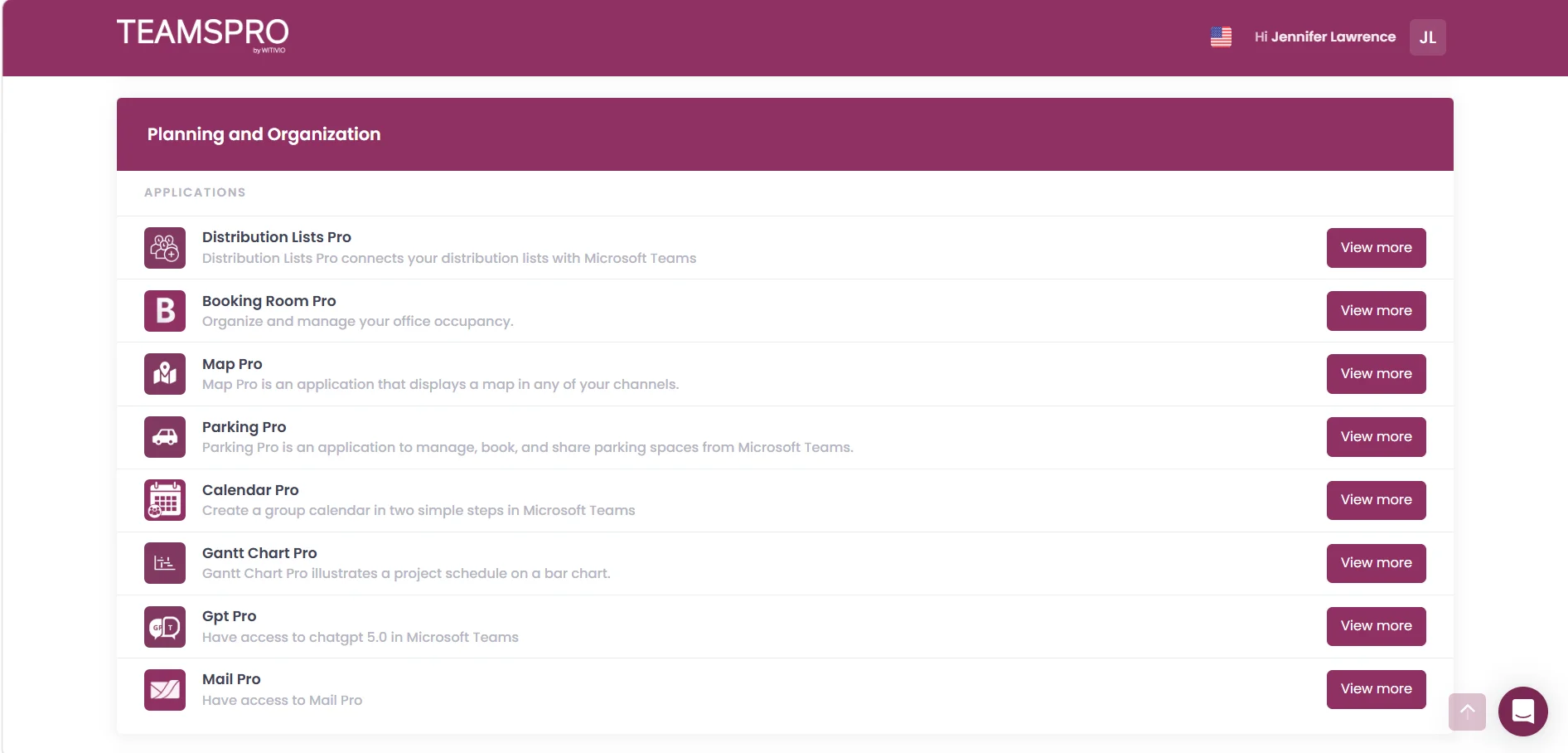 App catalogue in the Teams Pro Admin Center