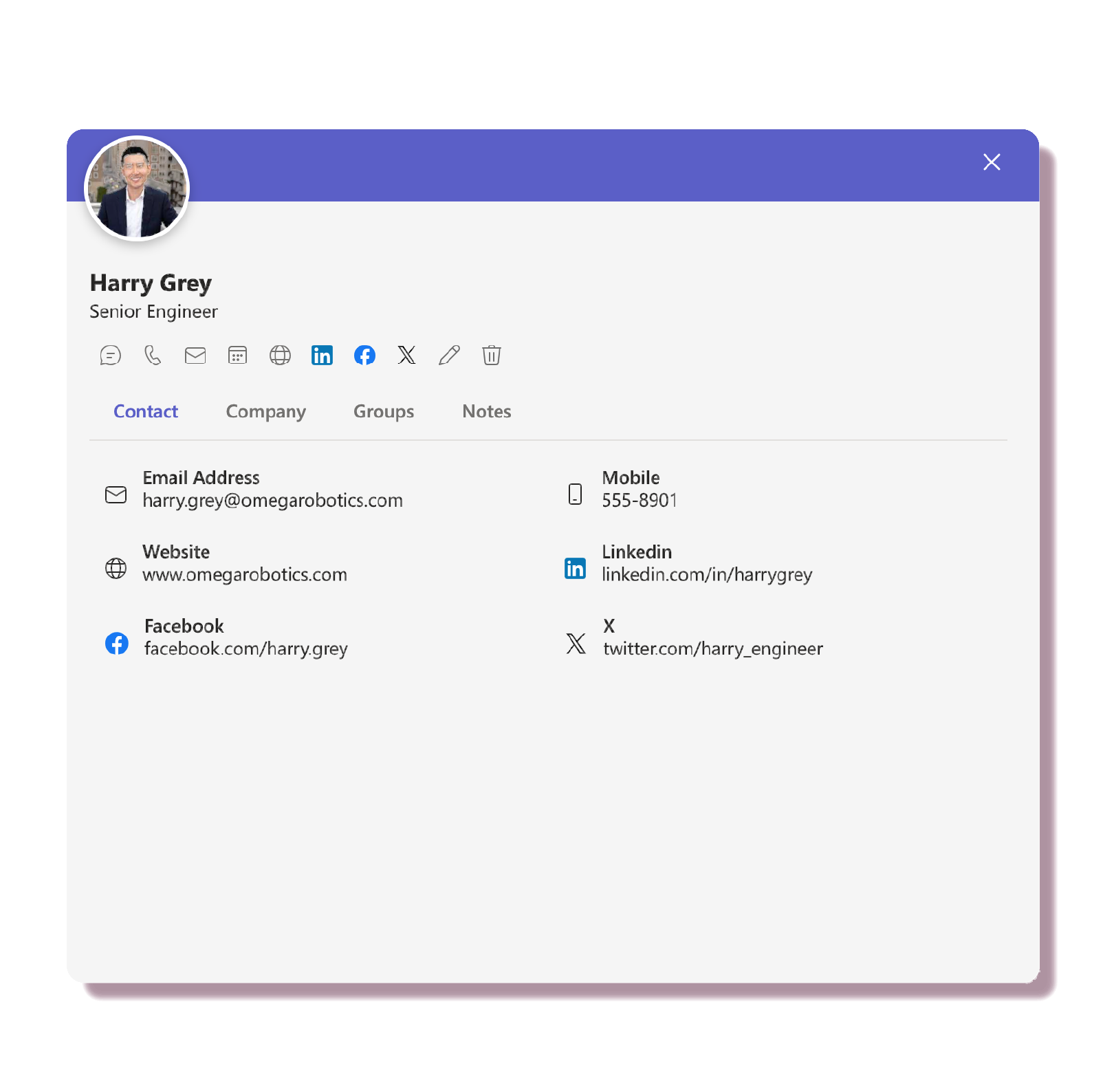 Contacts Pro Microsoft 365 integration