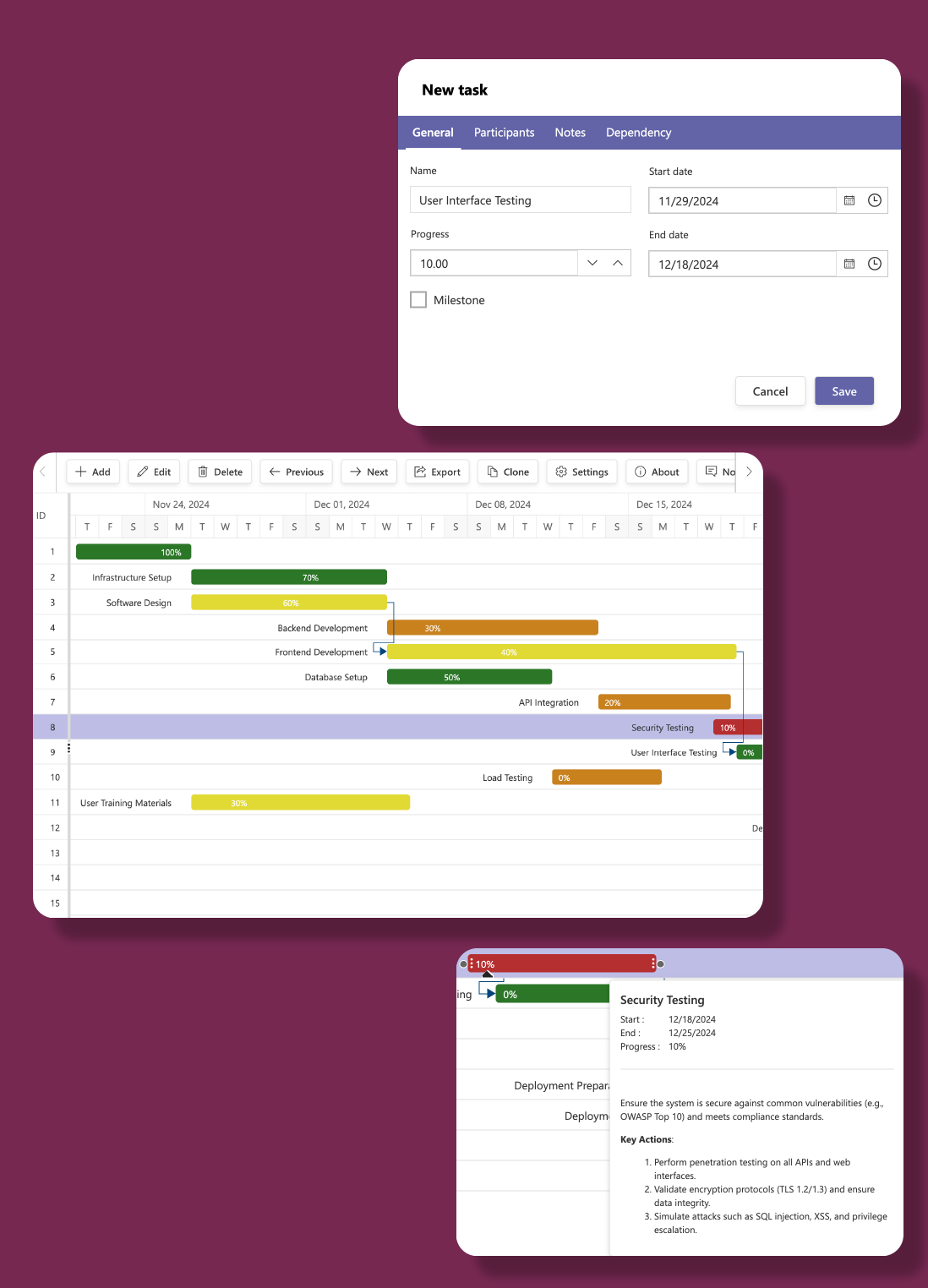 Visual project planning